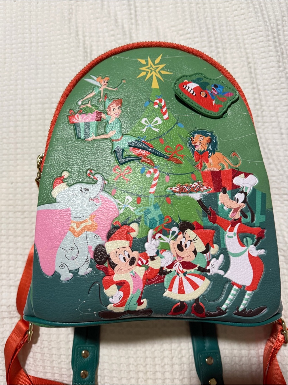 Disney Parks 2023 Classics Christmas Holiday Loungefly Mini Backpack Like New